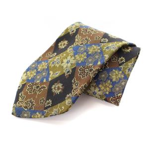 ネクタイ 総柄 シルク マルチカラー