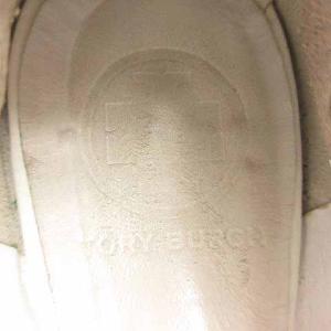 TORY BURCH フラットシューズ バレエシューズ レザー 24.5cm ホワイト