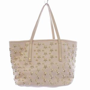 JIMMY CHOO SASHA トートバッグ スタースタッズ レザー ピンク