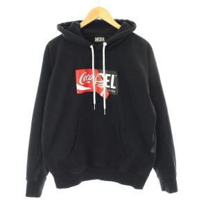 DIESEL coca cola コラボ パーカー スウェット プルオーバー 長袖 M ブラック