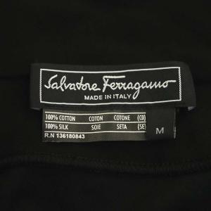 Salvatore Ferragamo シルクボウタイカットソー ブラック