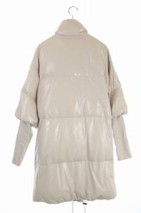 Theory ダウンコート ロング 長袖 七分袖 シャイニー S ベージュ