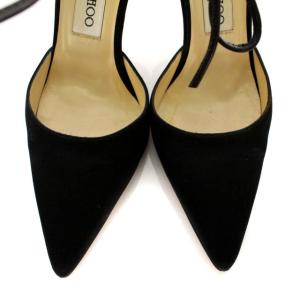 JIMMY CHOO ポインテッドトゥピンヒール 34.5 ブラック