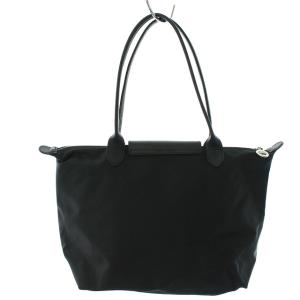 Longchamp MODELE DEPOSE ナイロンレザーハンドバッグ ブラック