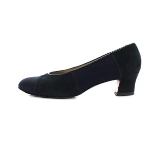 Salvatore Ferragamo パンプス ヒール ポインテッドトゥ 6C ネイビー