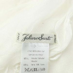 Faliero Sarti モダールシルクシアーストール ホワイト