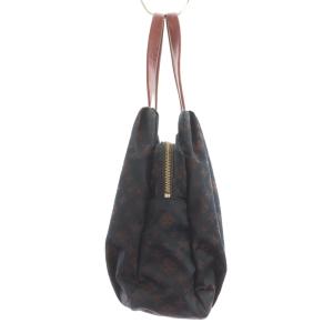 russet 総柄 ボストンバッグ ハンドバック トートバッグ モノグラム ナイロン レザー ネイビー レッド