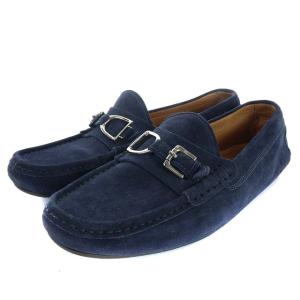スエードドライビングシューズ ネイビー