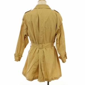 KENZO ヴィンテージ スプリングコート トレンチコート ミドル丈 ベルト 背抜き 38 ベージュ