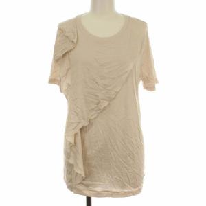 ガンチーニ金ロゴチュニックカットソー L アイボリー