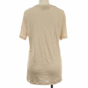 Salvatore Ferragamo ガンチーニ金ロゴチュニックカットソー L アイボリー