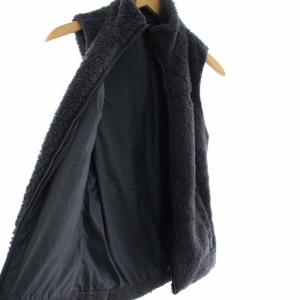 Patagonia 19AW ボアフリースベスト 25216FA19 スタンドカラー ロゴ XS グレー