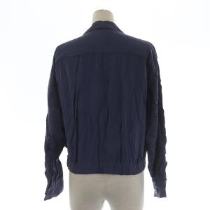 KENZO セットアップ ジャケット ブルゾン テーパードパンツ シルク混 38 36 ブルー