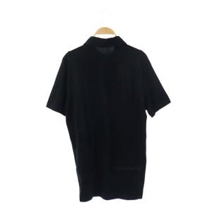 PRADA SPORT カットソー 半袖 ハーフジップ コットン S ブラック