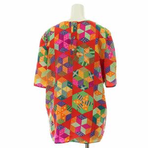 VALENTINO GARAVANI セットアップ カットソー タイトスカート シルク 半袖 L マルチカラー