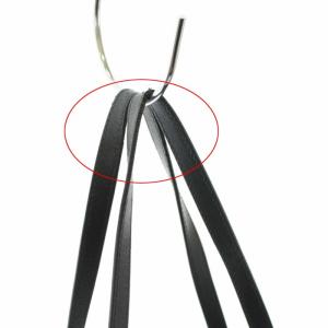 FURLA リンダ ロゴプレートレザートートバッグ ブラック