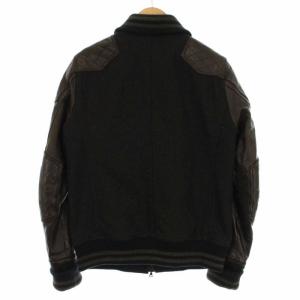 UNITED ARROWS ラムレザースタジャン チャコールグレー