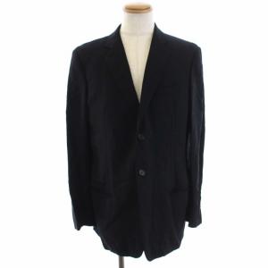 GIORGIO ARMANI CLASSICO スーツ セットアップ ストライプ ジャケット パンツ スラックス 50 ブラック