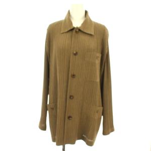 ジャパンプリーツシャツ M ブラウン