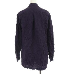 ISSEY MIYAKE シワ加工長袖シャツ L パープル