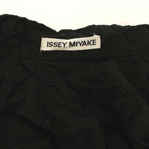 ISSEY MIYAKE シワ加工長袖シャツ L ブラック