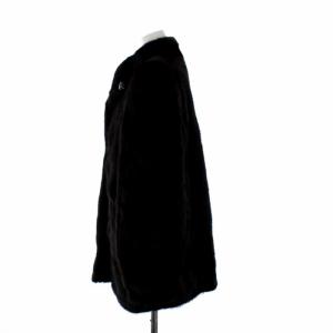 SAGA MINK 銀サガ MUTUS ミンクファーコート ショート丈 11 L ブラウン