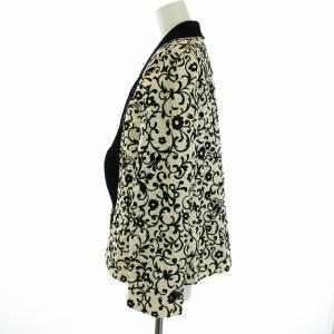 GIVENCHY ベロア柄ノーカラージャケット 黒