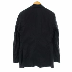 PRADA テーラードジャケット シングル 3B 背抜き サイドベンツ 52 XL ネイビー