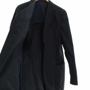 PRADA テーラードジャケット シングル 3B 背抜き サイドベンツ 52 XL ネイビー