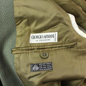 GIORGIO ARMANI テーラードジャケット ウール 54 XL グリーン