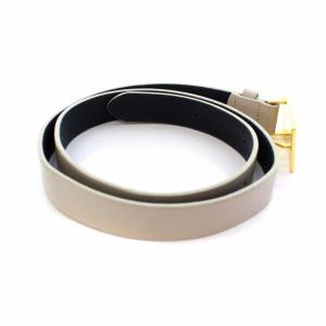 Vivienne Westwood オーブバックル ベルト レザー グレー オフホワイト