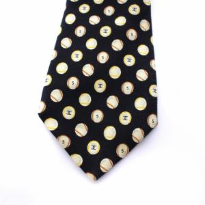 CHANEL ココマークシルクネクタイ ブラック