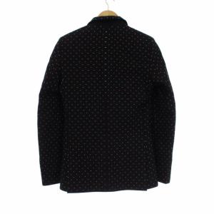 GIVENCHY 総柄 シングル テーラードジャケット ウール S 黒