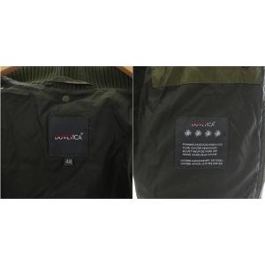 DUVETICA ダウンジャケット ミドル丈 ナイロン 48 M カーキ 緑 グリーン GY
