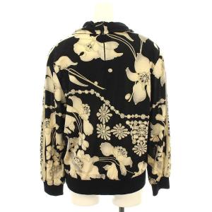 LEONARD ハイネック花柄カットソー ブラック