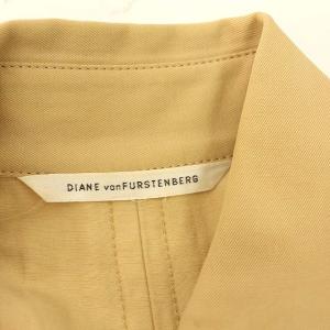 DIANE von FURSTENBERG ワンピース 半袖 ひざ丈 ミリタリー 6 S ベージュ