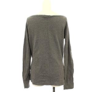 DIESEL カットソー 長袖 ロンT ペイント加工 S グレー