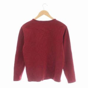 BLACK LABEL CRESTBRIDGE ヘンリーネック カットソー ボーダー 長袖 M レッド