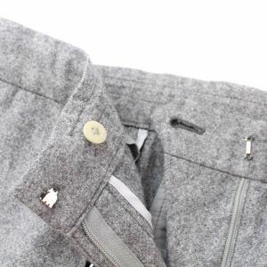INCOTEX ウールカシミヤドロストパンツ グレー