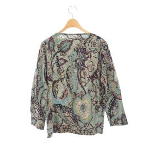 JURGEN LEHL Babaghuri 総柄ジャガードカットソー M グリーン