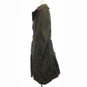 PRADA ナイロンコート ヴィンテージ ミドル丈 ロング ライナー付き S ブラウン