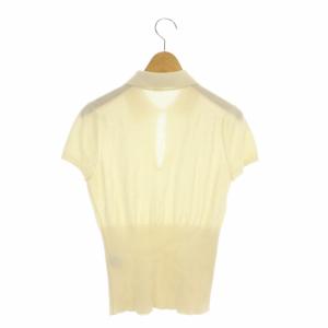 HERMES 半袖サマーニット アイボリー