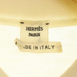 HERMES 半袖サマーニット アイボリー
