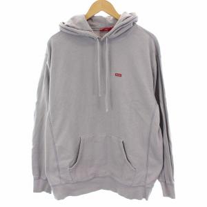 Supreme small box hooded sweatshirt L ライトグレー