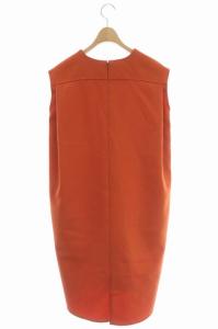 ELIN ノースリーブワンピース ロング タイト 38 オレンジ