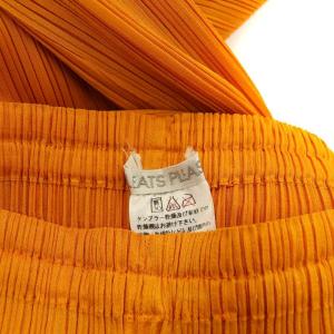 PLEATS PLEASE ISSEY MIYAKE イッセイミヤケ イージーパンツ オレンジ