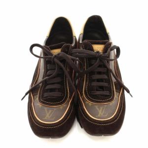 LOUIS VUITTON モノグラム PVC シューズ スエード 27cm ブラウン