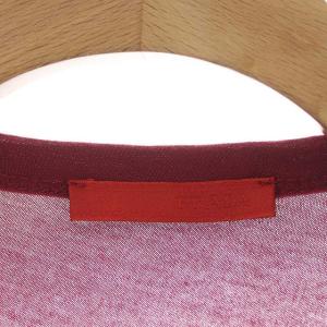 PRADA カットソー Tシャツ 半袖 ギャザー XS ボルドー