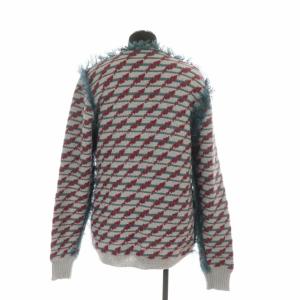 FENDI ヴィンテージ アンサンブル Vネック ニット ウール 44 グレー