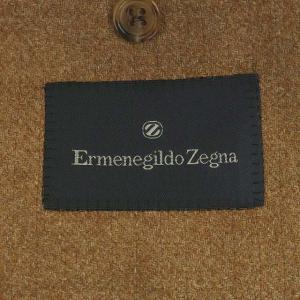 Ermenegildo Zegna テーラードジャケット ヘリンボーン 3B シングル 52 キャメル